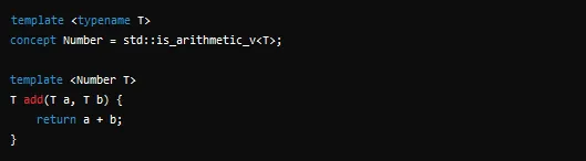 C++ concepts code example