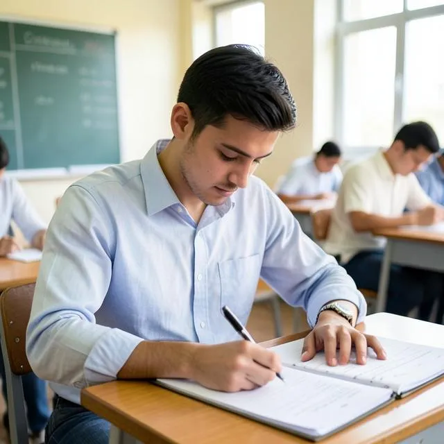 Student preparing for TEF in Dubai